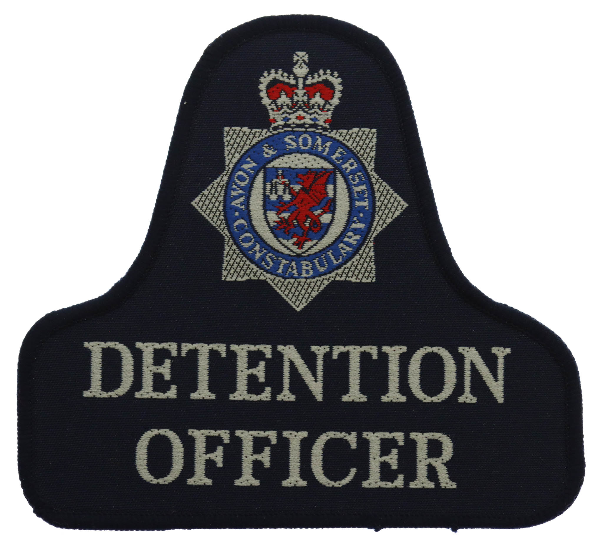 Avon & Somerset Constabulary Detention Officer Cloth Bell Patch Badge