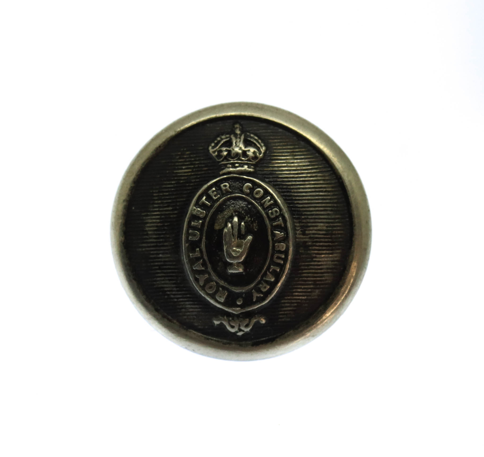 Royal Ulster Constabulary Transitional Hand in Centre Senior Officer's Button c.1922-23 (18mm)