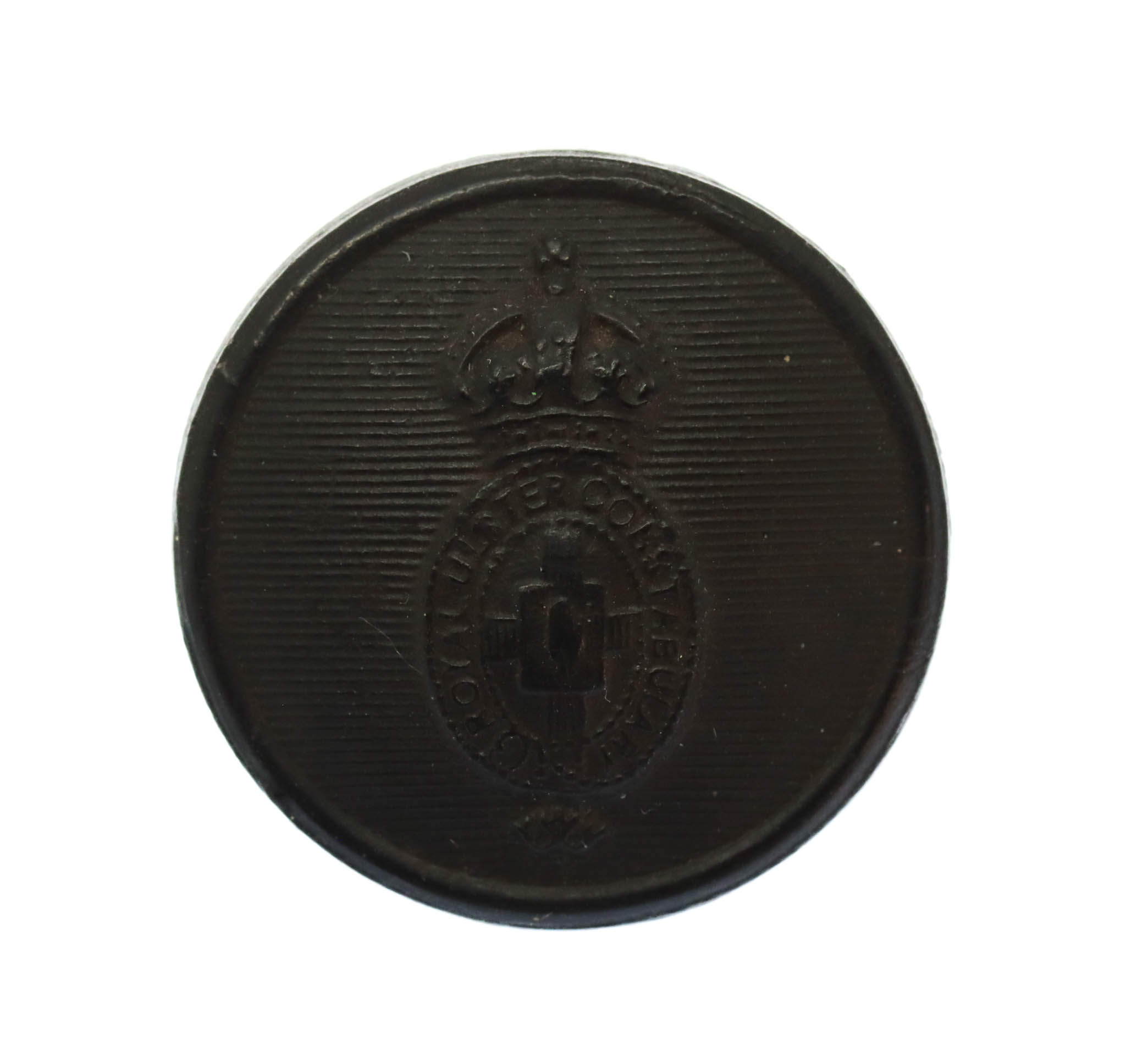 Royal Ulster Constabulary Transitional Hand on Cross Black Button c.1922-23 (25mm)