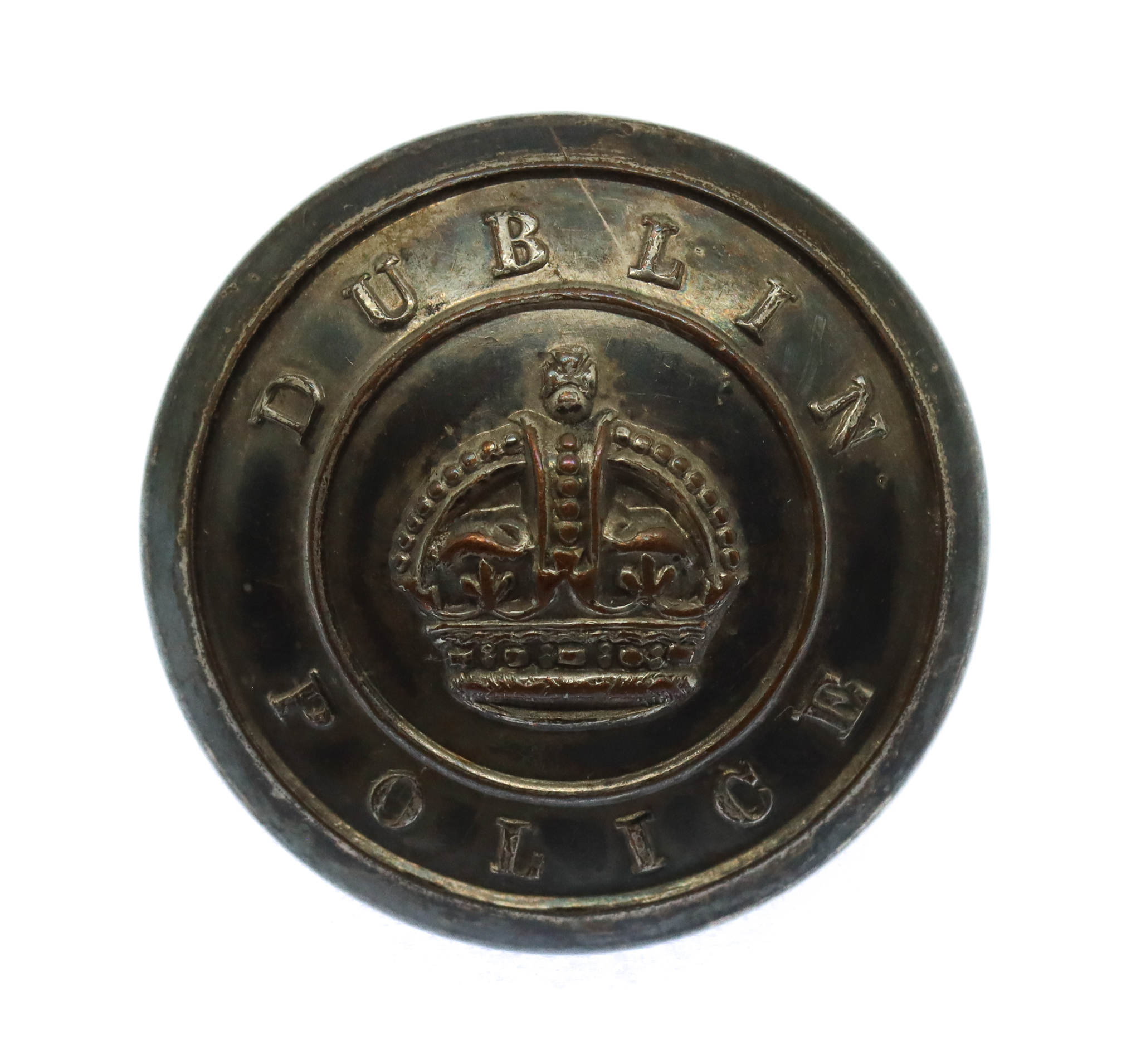 Dublin Metropolitan Police Button - King's Crown (26mm)