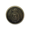 Royal Irish Constabulary White Metal Button - King's Crown (c.1902-1922) (21mm)