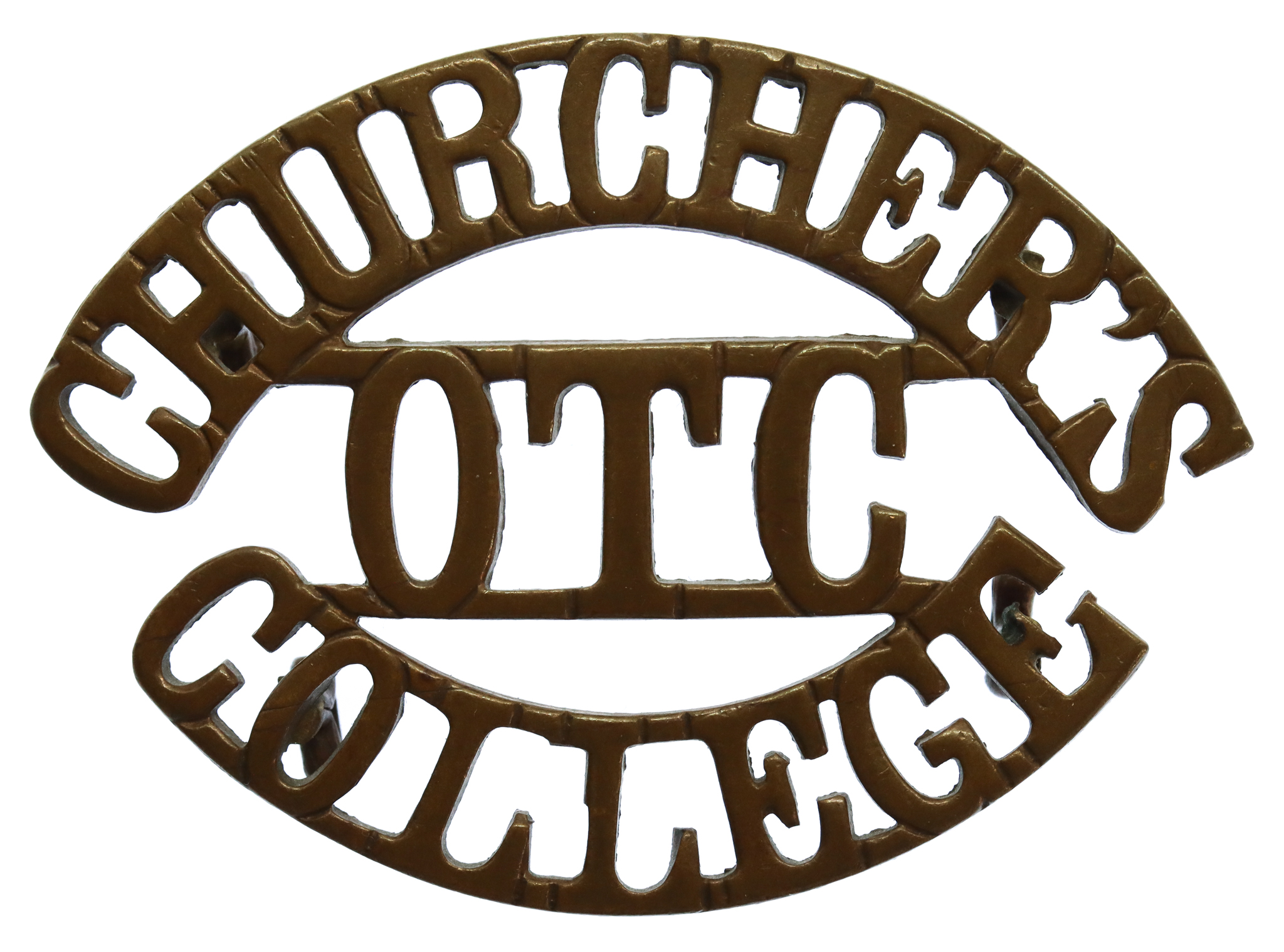 Churcher's College, Hampshire O.T.C. (CHURCHER'S/OTC/COLLEGE) Shoulder Title