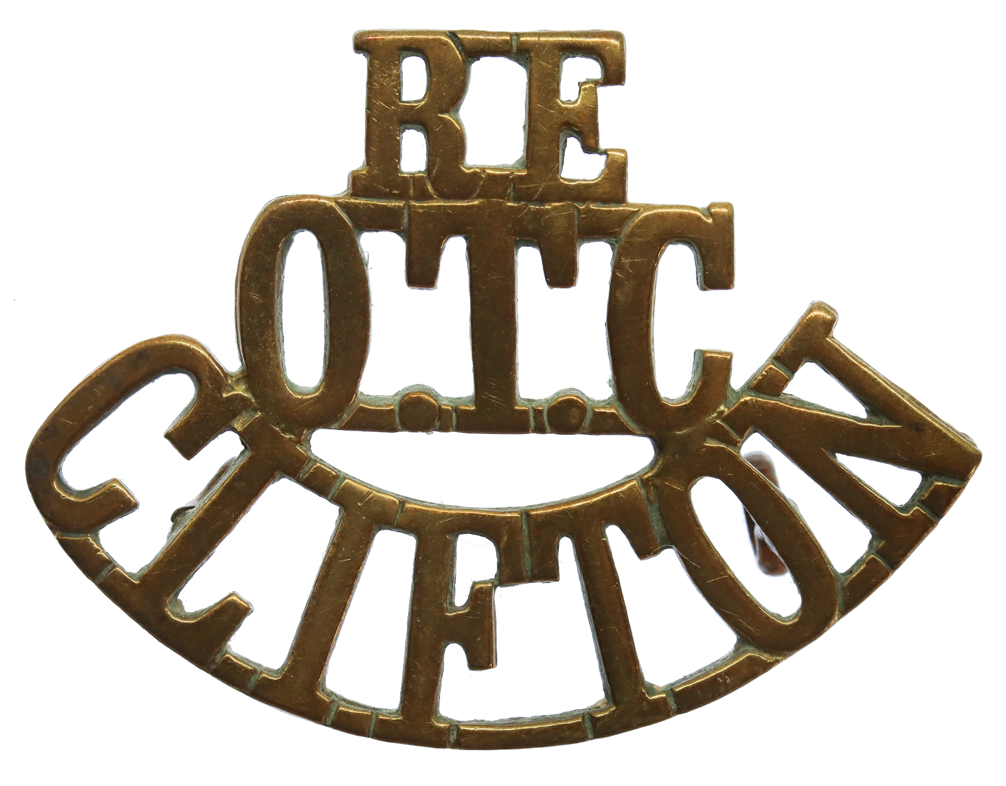 Clifton College O.T.C. Engineer Company (R.E./OTC/CLIFTON) Shoulder Title