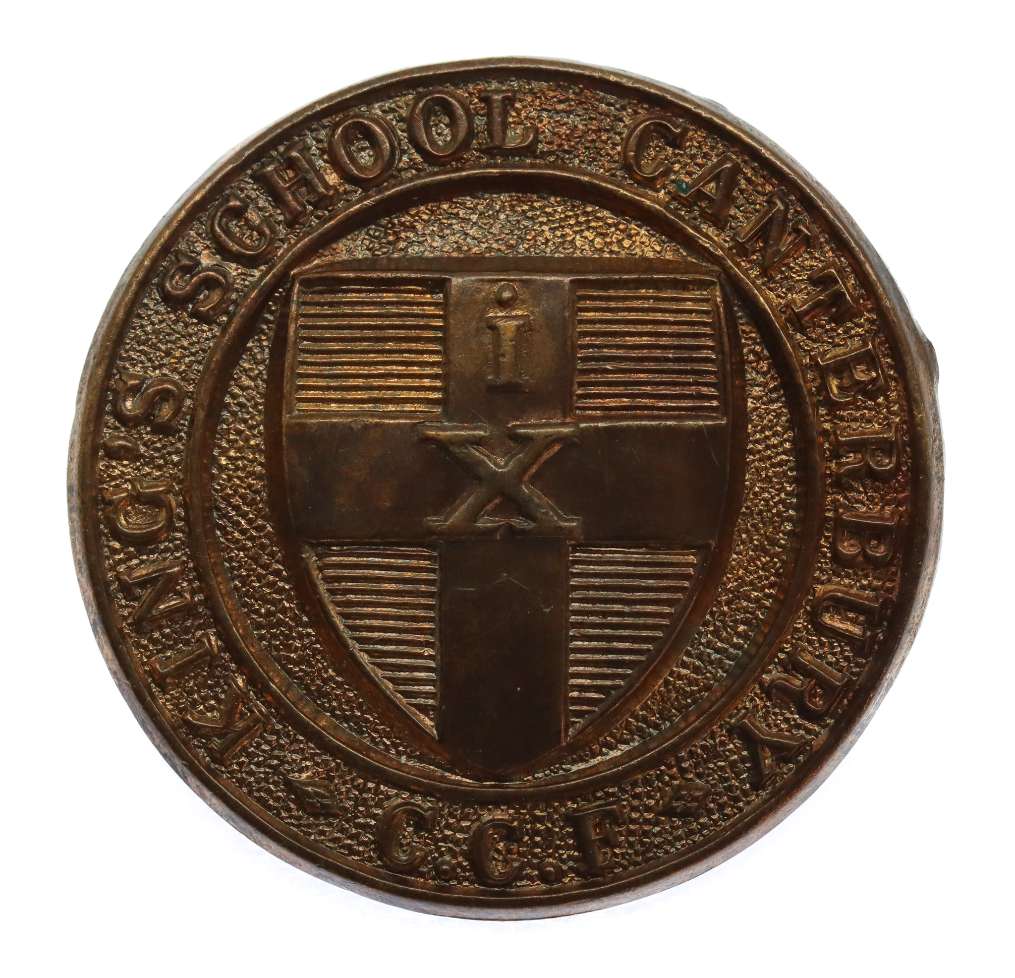 King's School Canterbury C.C.F. Cap Badge