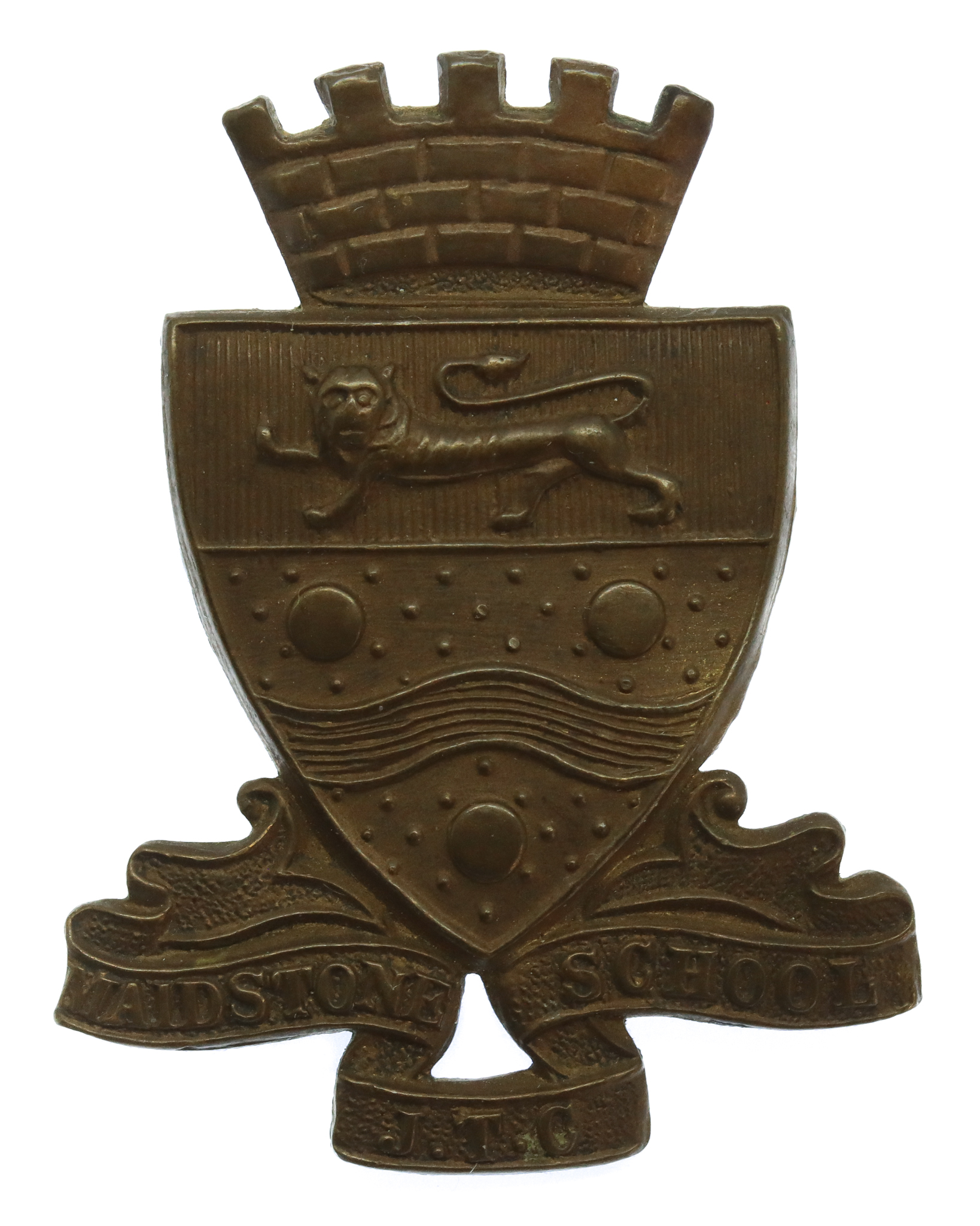 Maidstone School J.T.C. Cap Badge