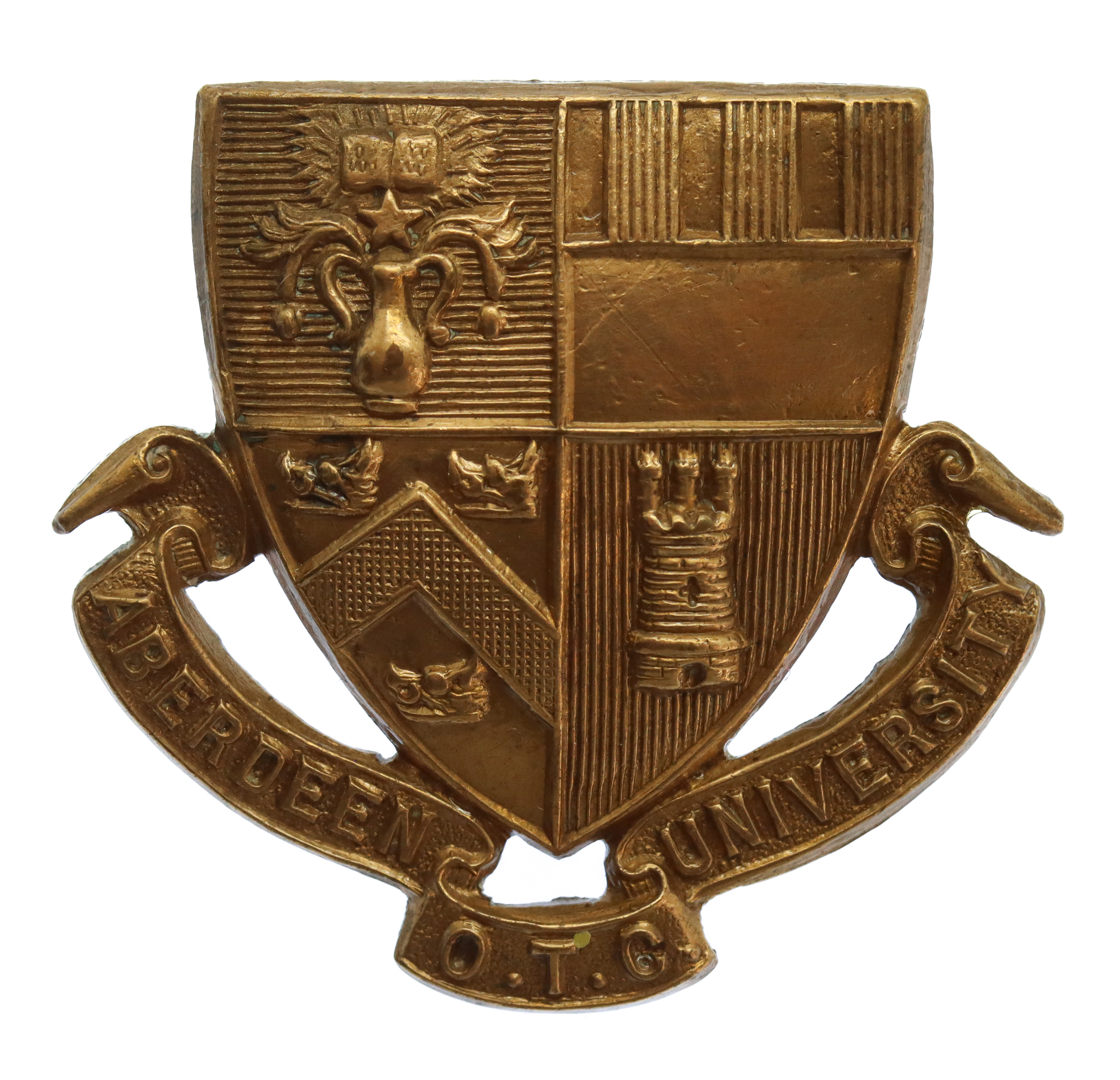 Aberdeen University O.T.C. Brass Cap Badge