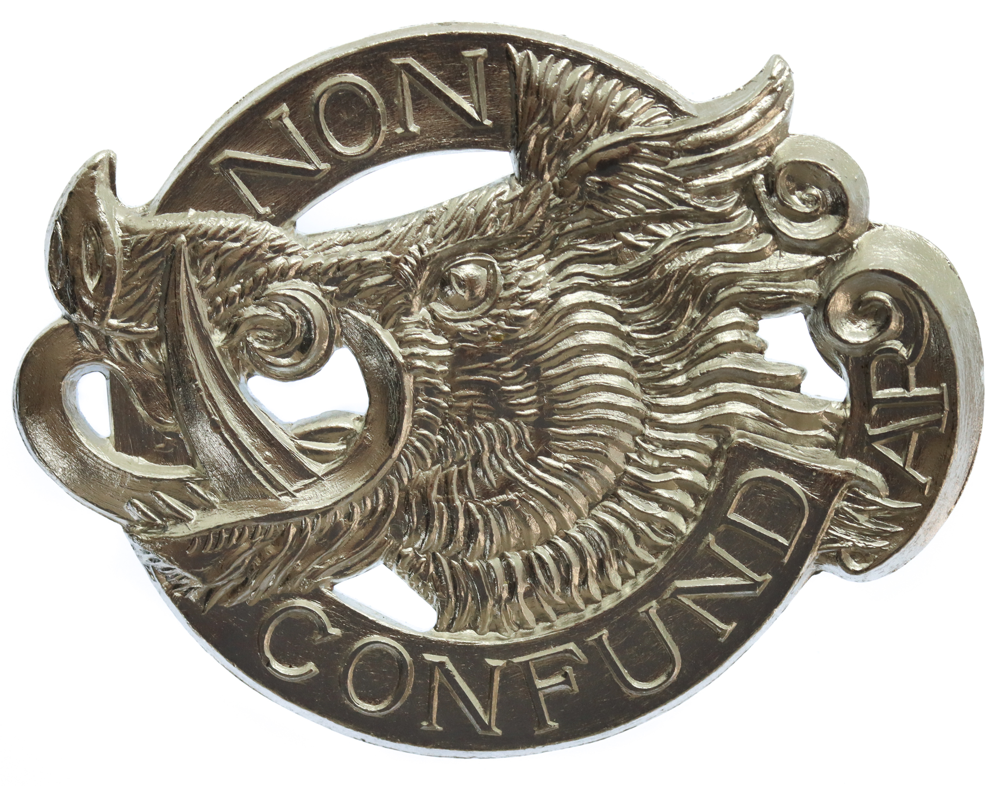 Aberdeen University O.T.C. Anodised (Staybrite) Glengarry Badge