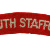 South Staffordshire Regiment (SOUTH STAFFORD) Cloth Shoulder Title