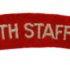 North Staffordshire Regiment (NORTH STAFFORD) Cloth Shoulder Title
