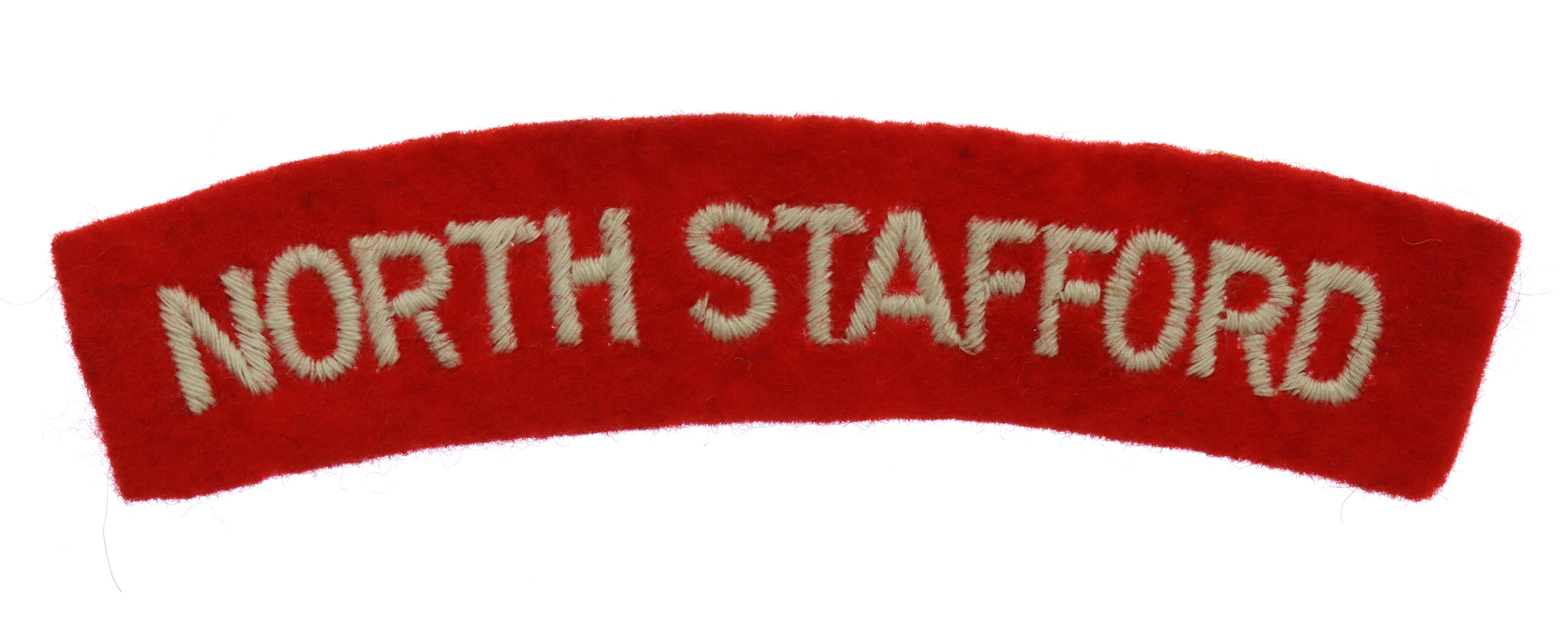 North Staffordshire Regiment (NORTH STAFFORD) Cloth Shoulder Title