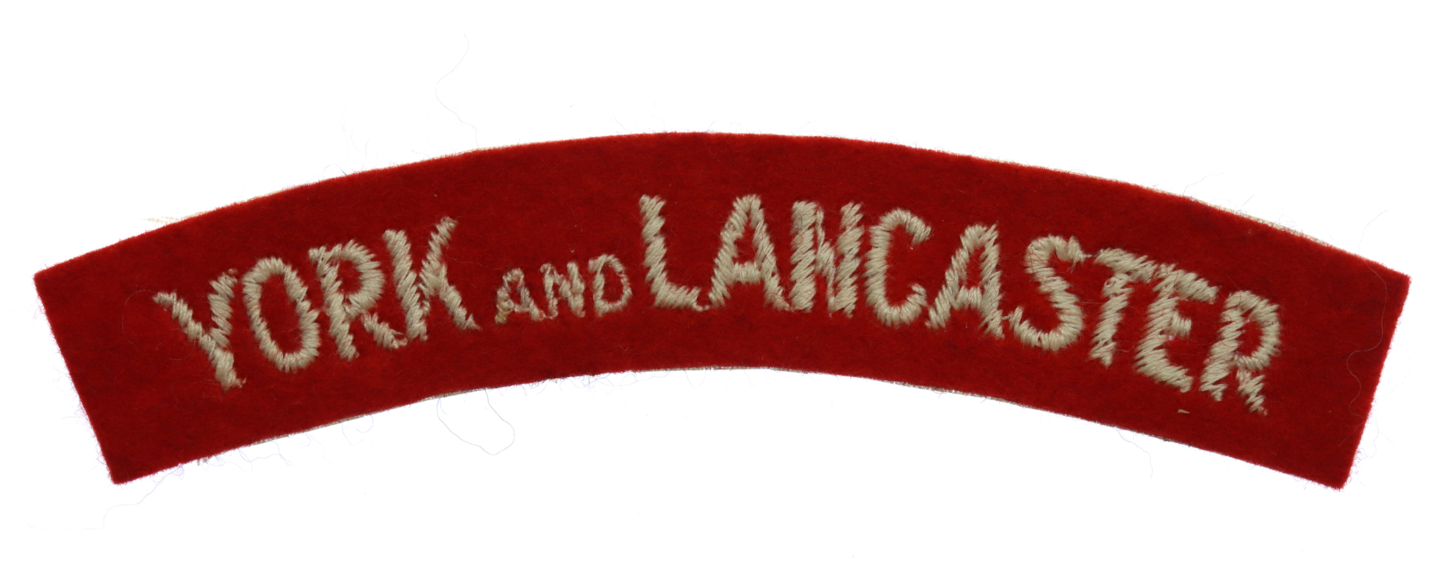 York & Lancaster Regiment (YORK AND LANCASTER) Cloth Shoulder Title