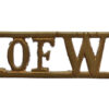 The Duke of Wellington's (West Riding) Regiment (D OF W's) Shoulder Title