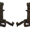 Pair of 11th Hussars (Prince Albert's Own) Officer's Service Dress Collar Badges