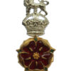 Loyal North Lancashire Regiment Officer's Mess Dress Collar Badge - King's Crown