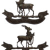 Pair of Royal Warwickshire Regiment Officer's Service Dress Collar Badges