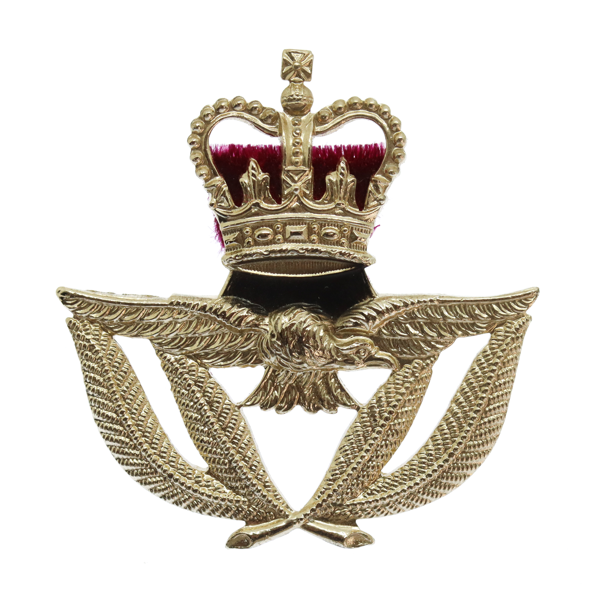 Royal Air Force (R.A.F.) Warrant Officer's Anodised (Staybrite) Beret Badge