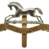Queen's Own Hussars Anodised (Staybrite) Cap Badge