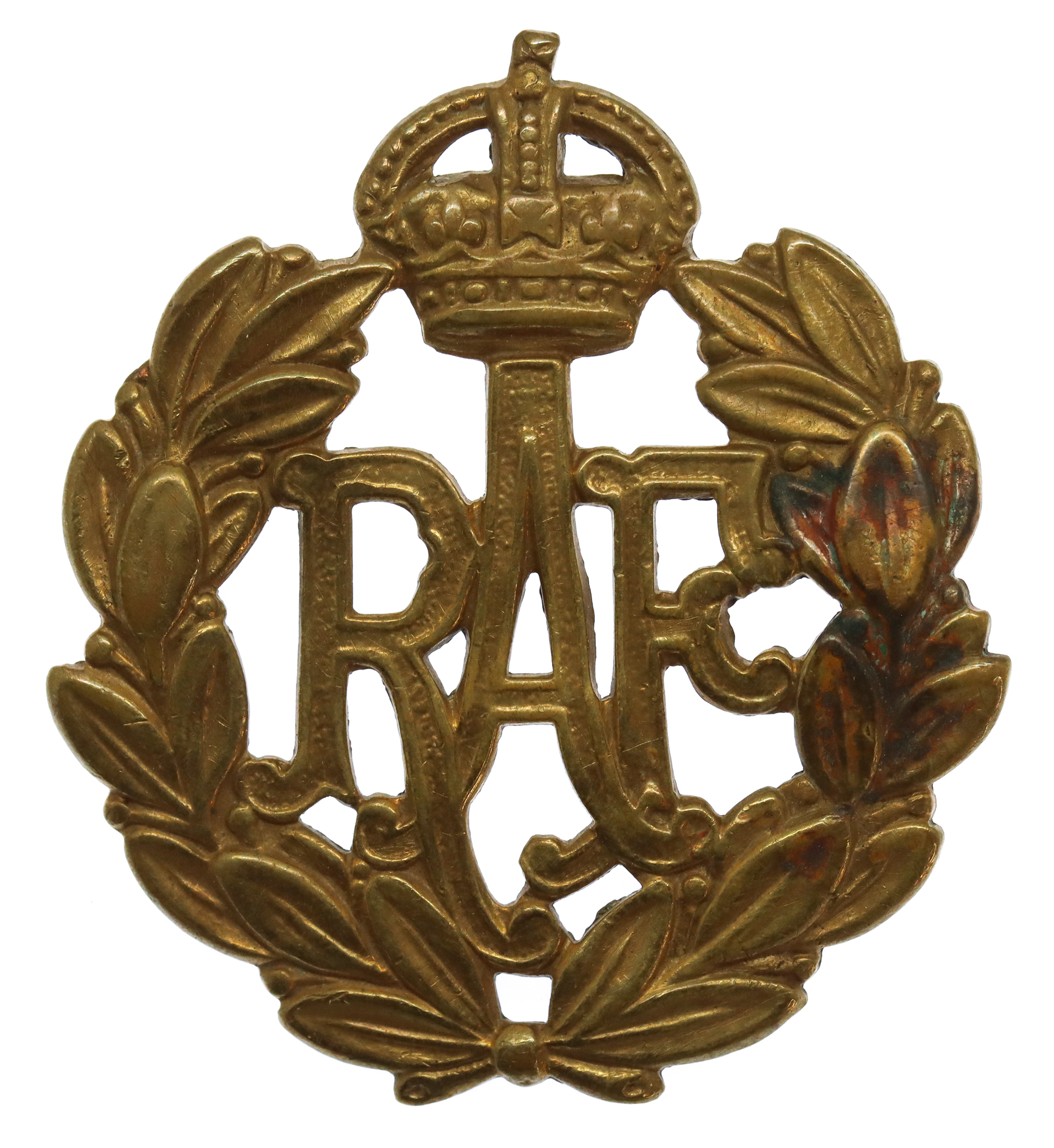 Royal Air Force (R.A.F.) Cap Badge - King's Crown
