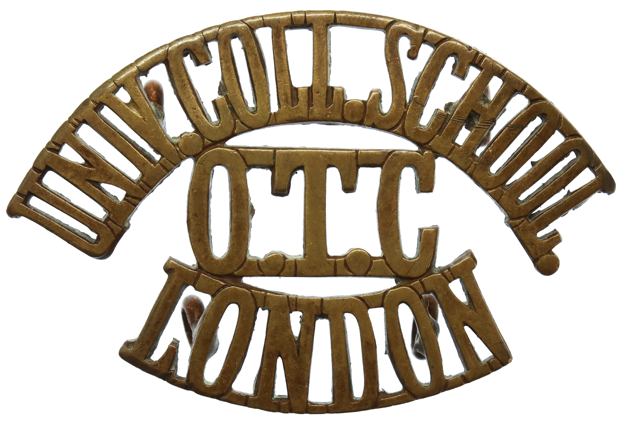 University College School London O.T.C. (UNIV.COLL.SCHOOL/O.T.C./LONDON) Shoulder Title