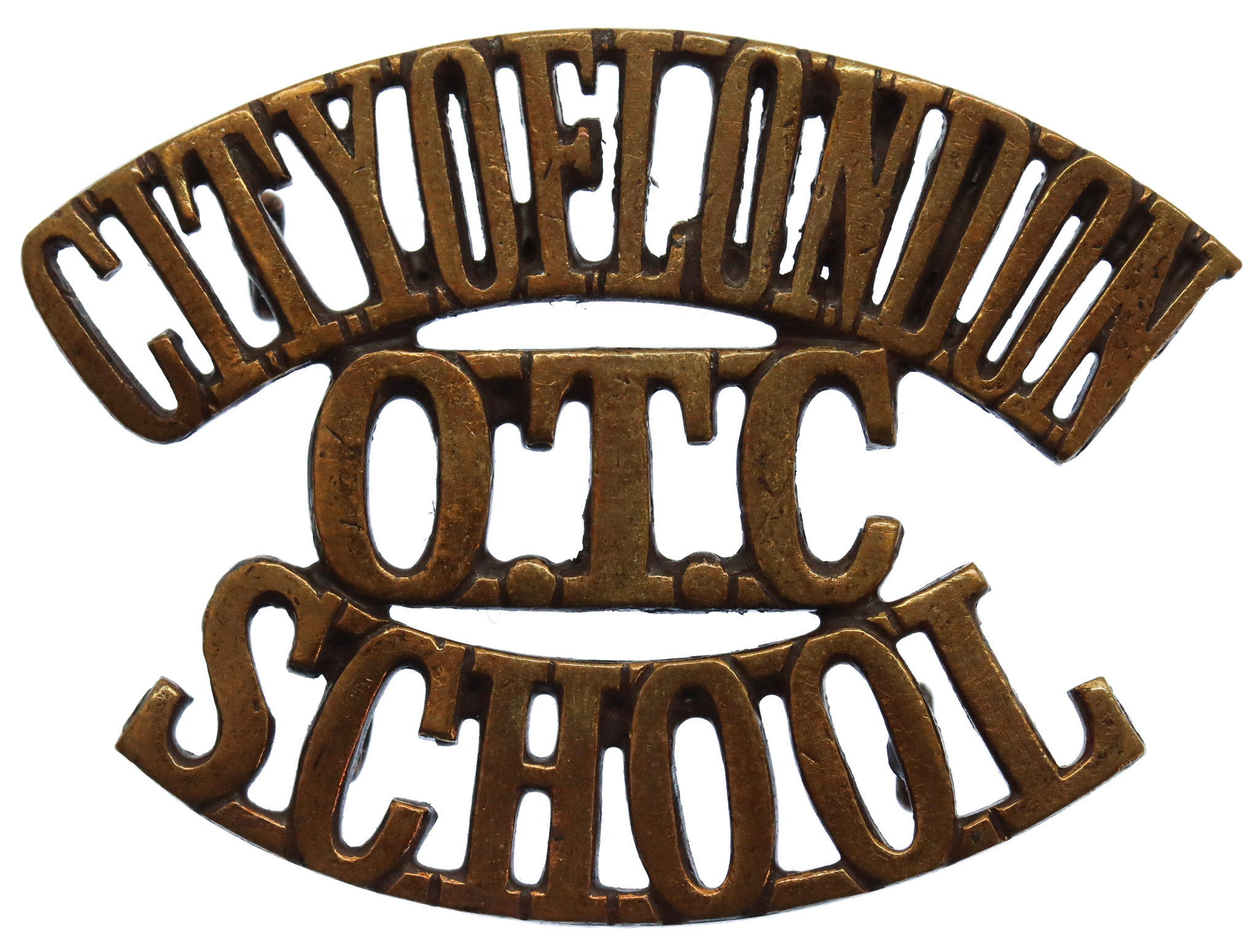 City of London School O.T.C. (CITY OF LONDON/O.T.C./SCHOOL) Shoulder Title