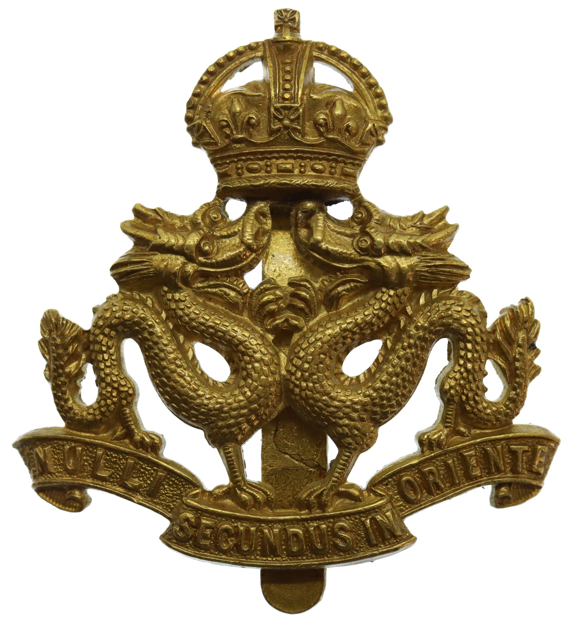 Hong Kong Regiment Cap Badge - King's Crown