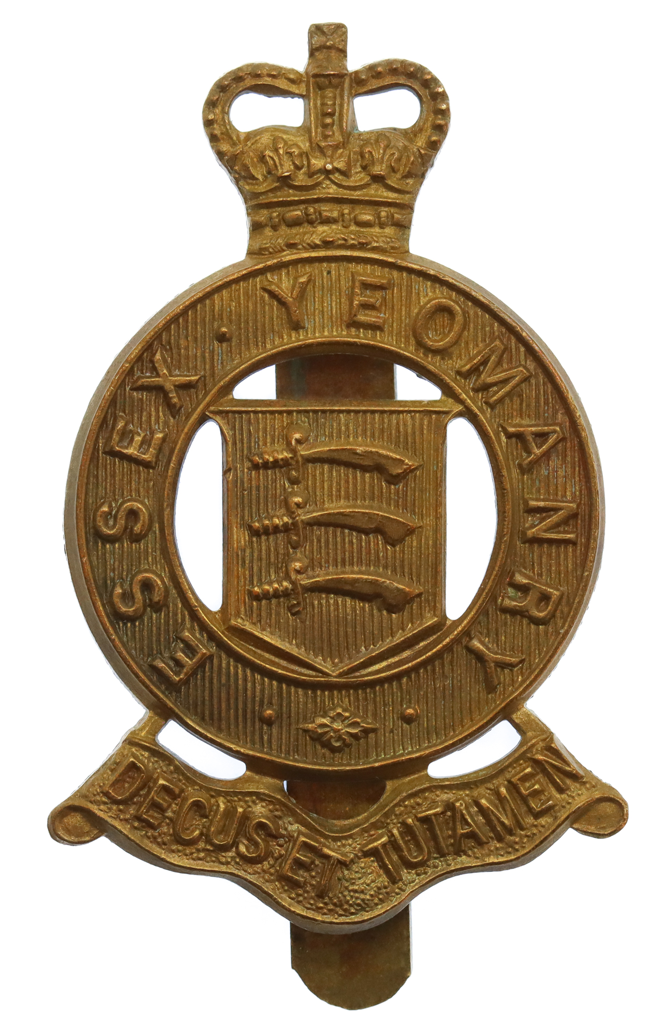 Essex Yeomanry Cap Badge - Queen's Crown