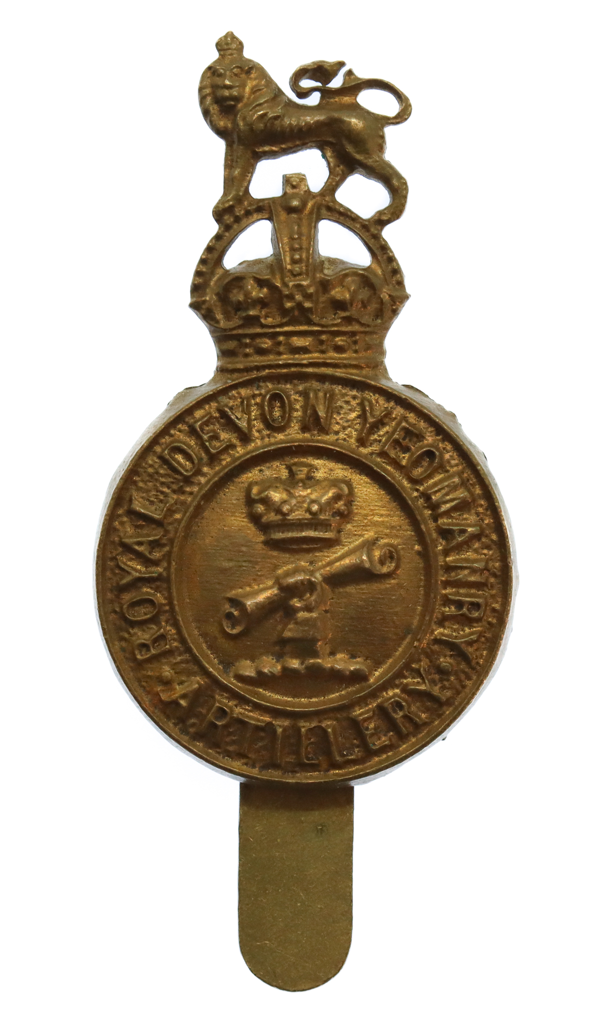 Royal Devon Yeomanry (Artillery) Cap Badge - King's Crown