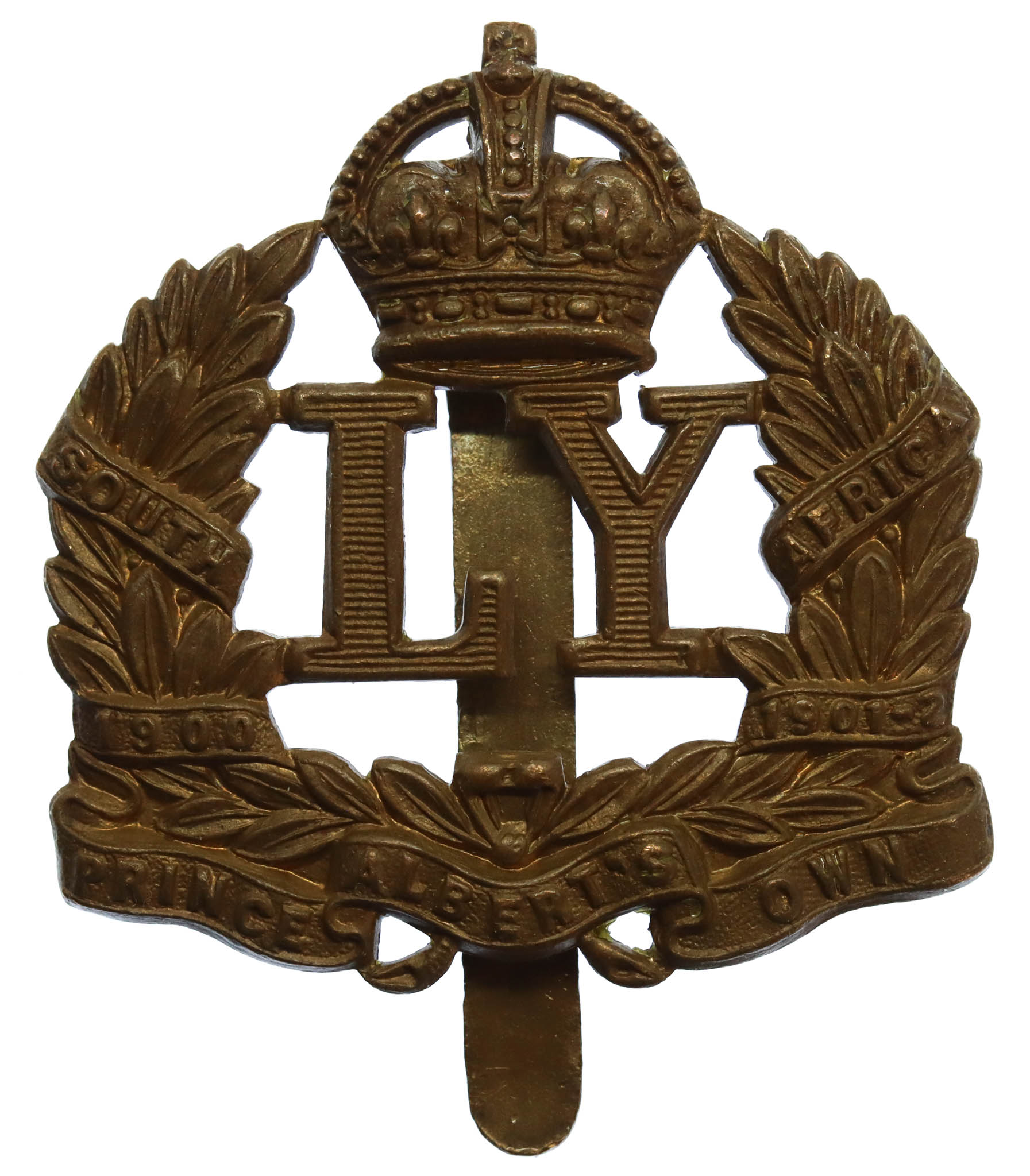 Leicestershire Yeomanry (Prince Albert's Own) Cap Badge - King's Crown
