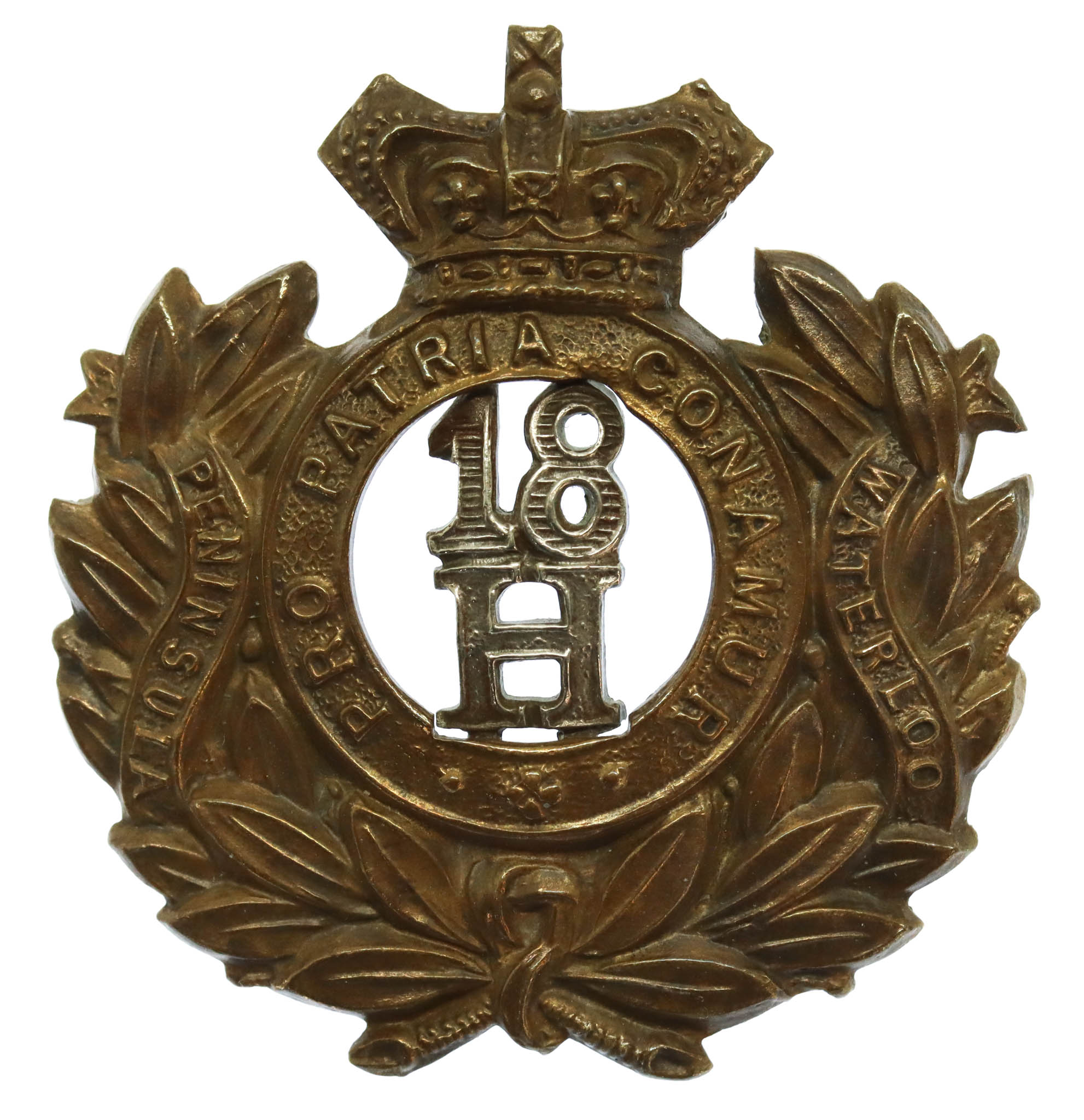 Victorian 18th Hussars Cap Badge