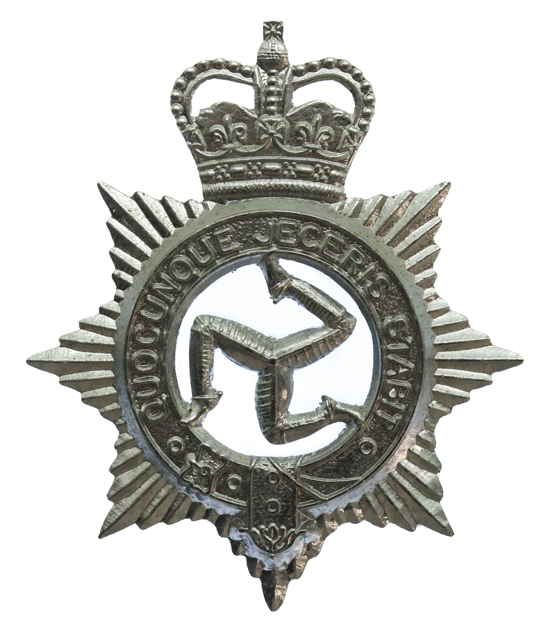 Isle of Man Constabulary Cap Badge - Queen's Crown