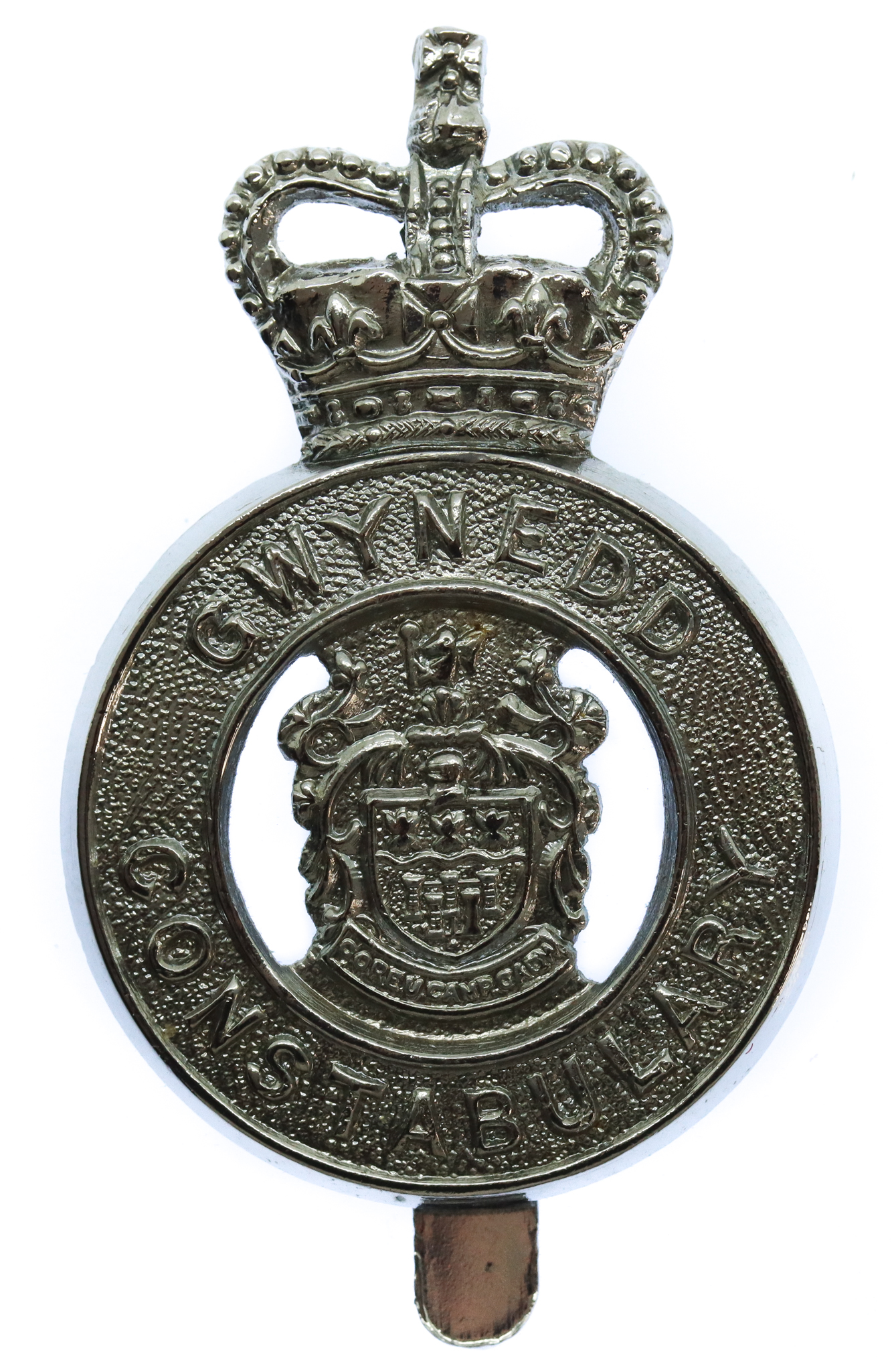 Gwynedd Constabulary Cap Badge - Queen's Crown