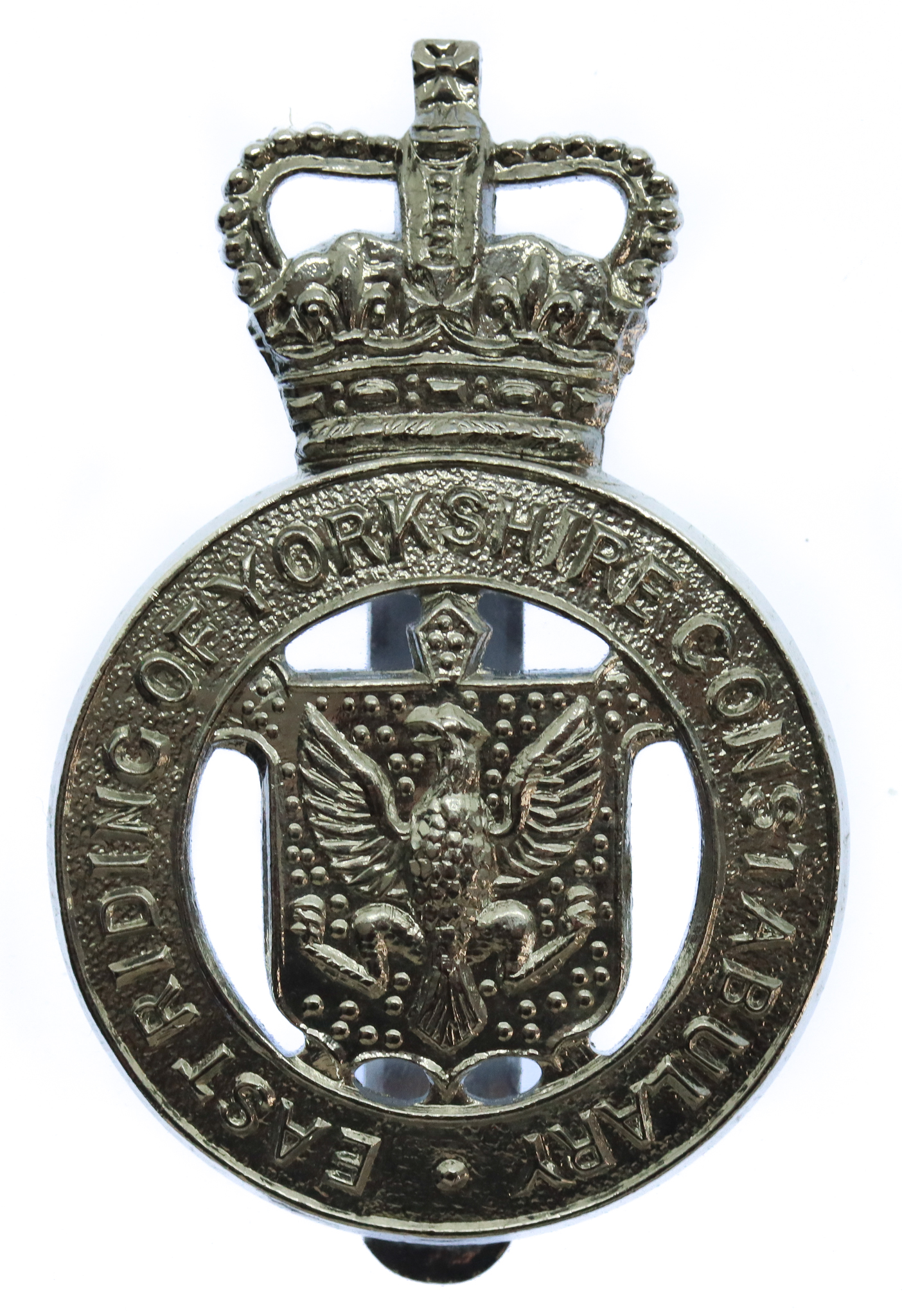 East Riding of Yorkshire Constabulary Cap Badge - Queen's Crown