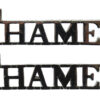 Pair of Thames River Police (THAMES) Collar Badges