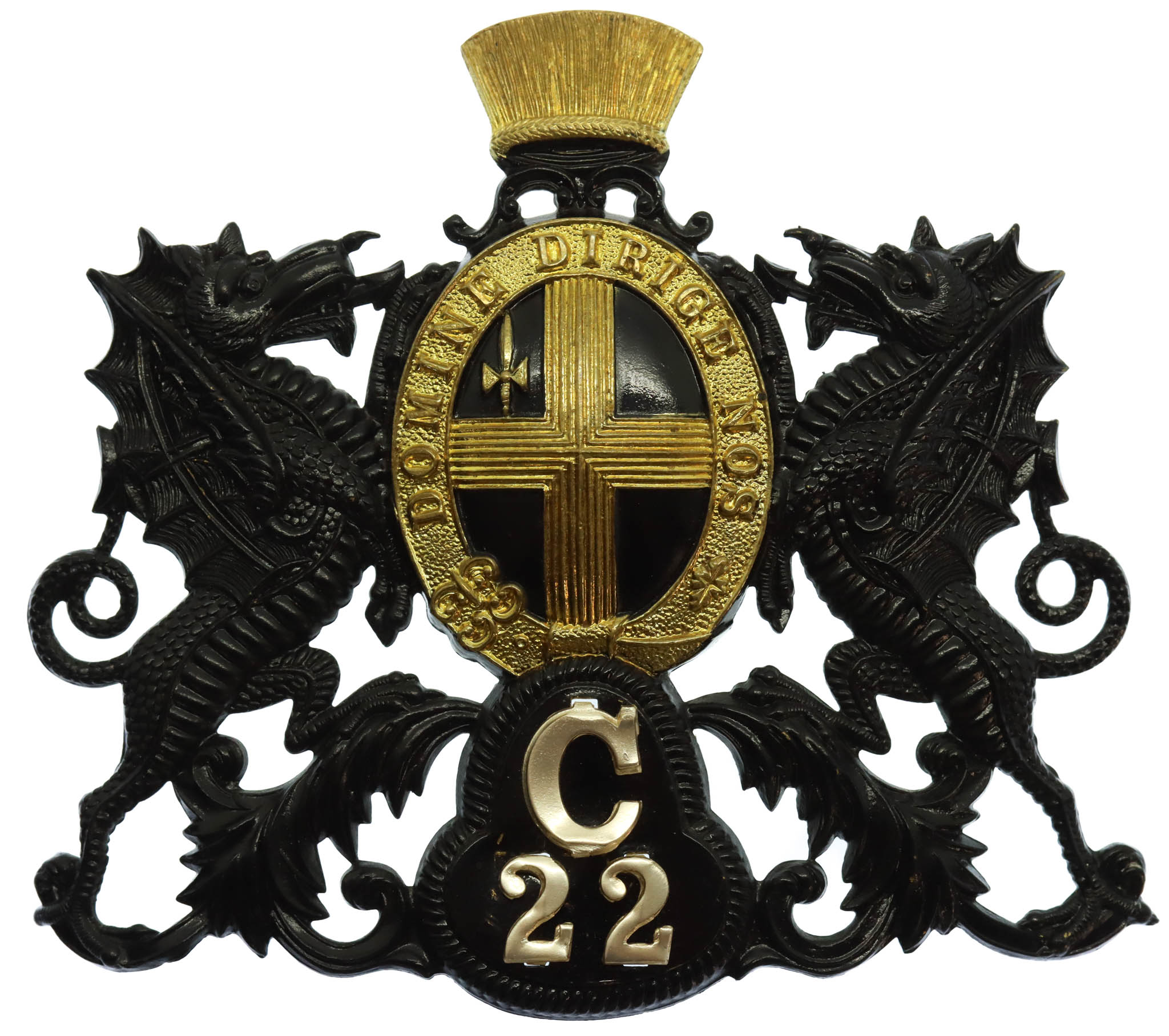 City of London Police 'C' Division Helmet Plate (C/22)
