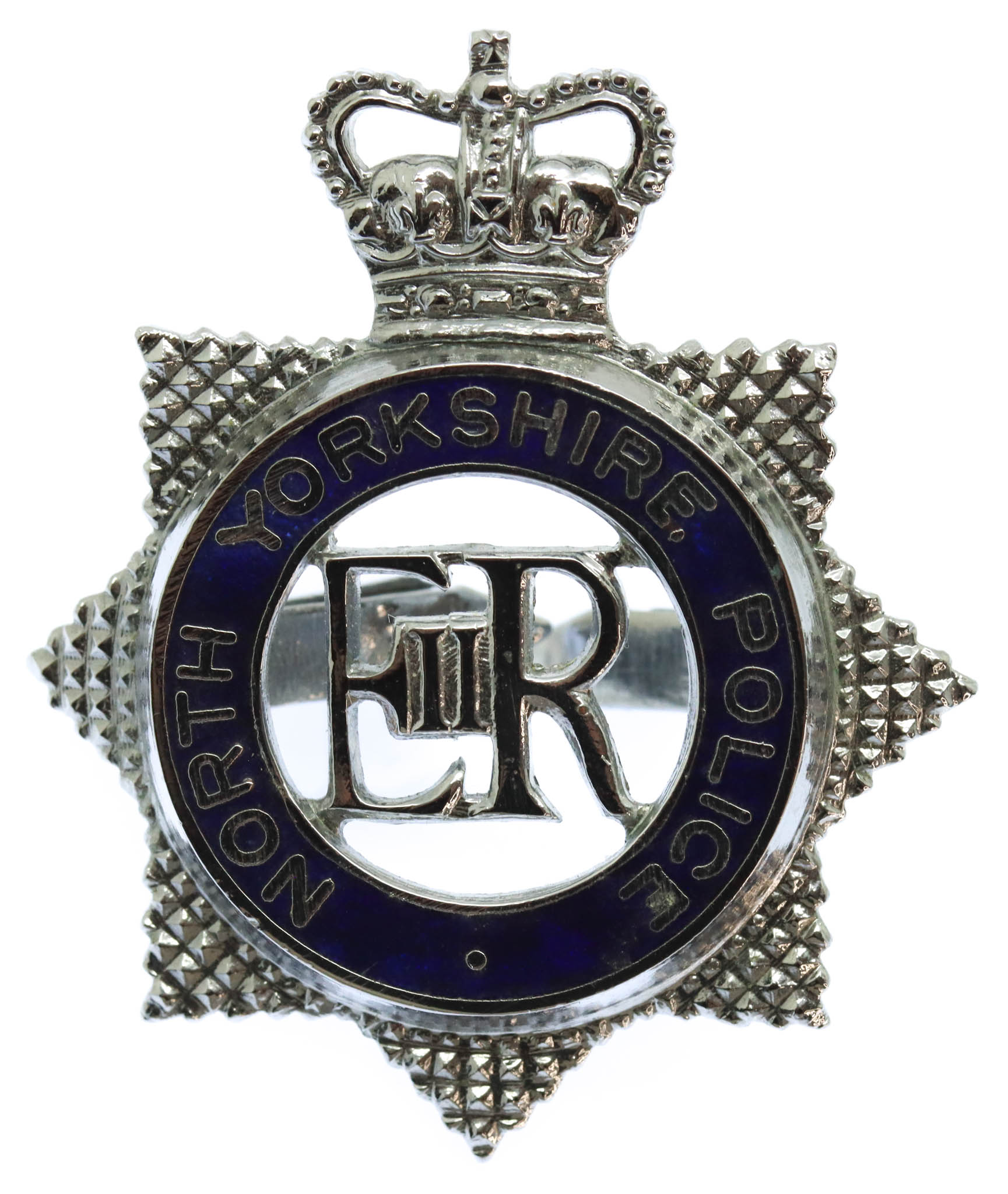North Yorkshire Police Senior Officer's Enamelled Cap Badge - Queen's Crown