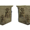 Pair of King's Lynn Borough Police White Metal Collar Badges