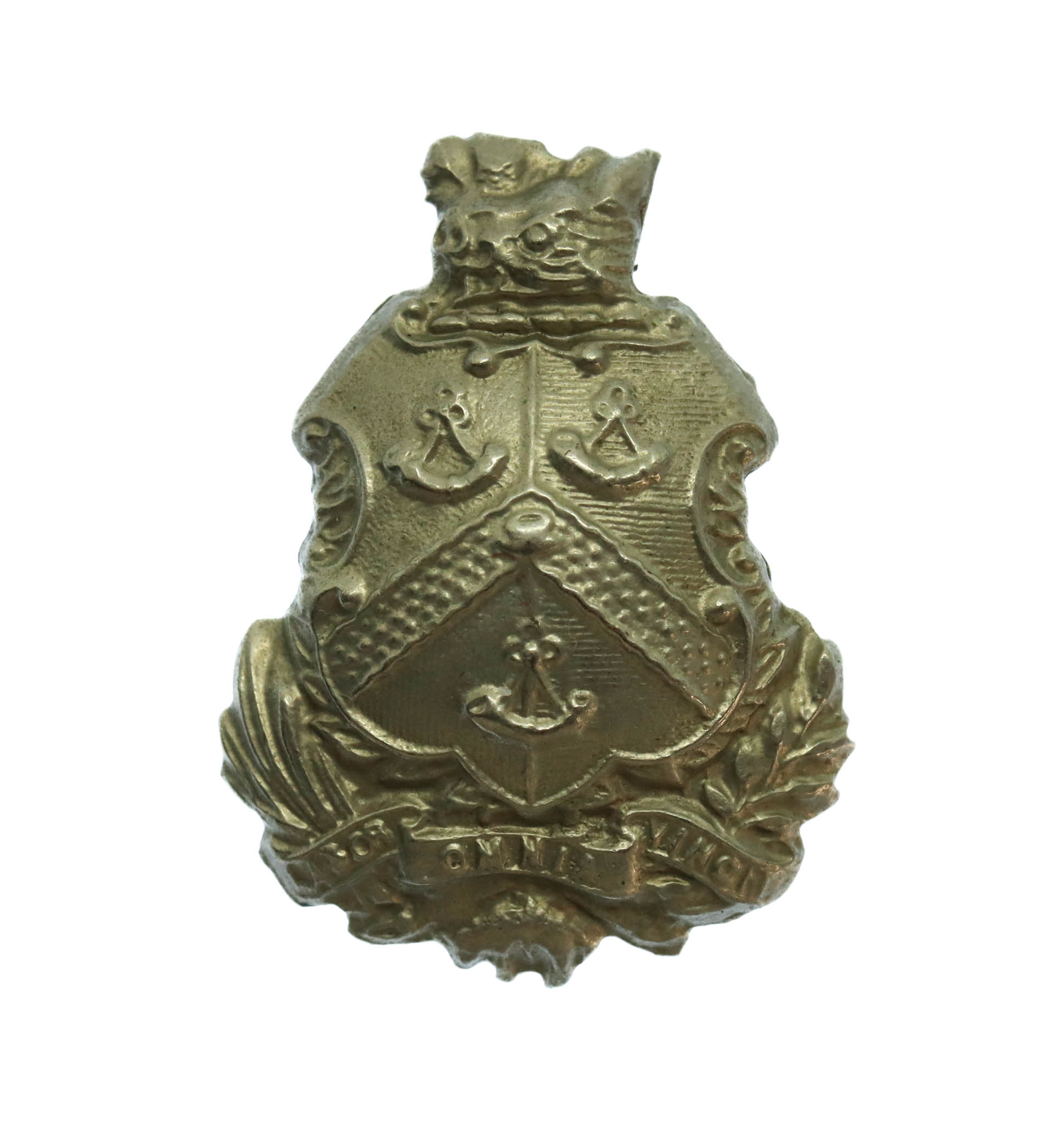 Bradford City Police White Metal Collar Badge
