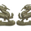 Pair of Royal Berkshire Regiment Volunteer Bns. White Metal Collar Badges