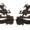 Pair of Royal Berkshire Regiment Officer's Service Dress Collar Badges