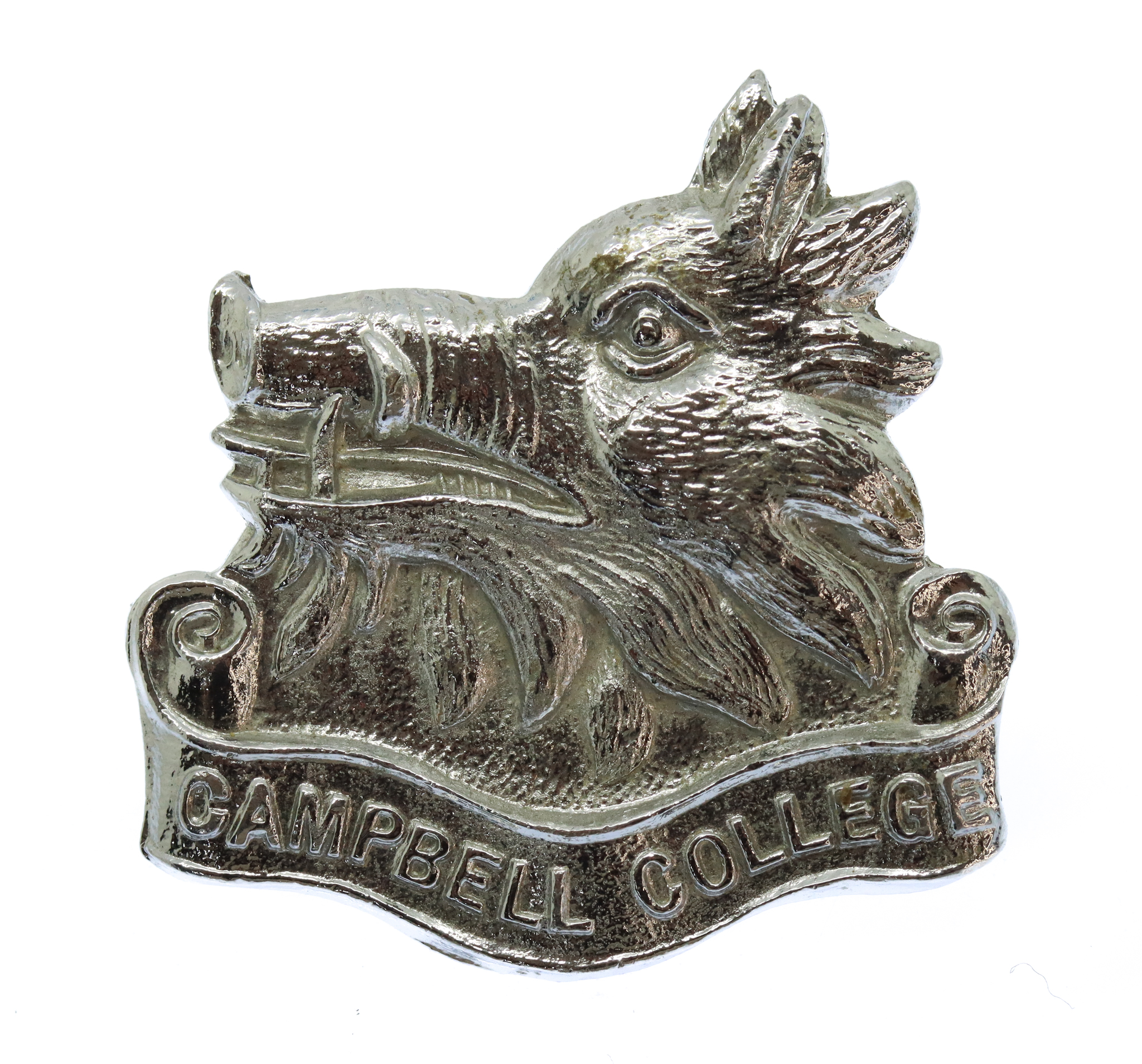 Campbell College, Belfast O.T.C. Chrome Cap Badge (2nd Pattern)