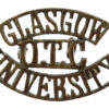 Glasgow University O.T.C. (GLASGOW/O.T.C./UNIVERSITY) Shoulder Title