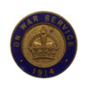 WW1 1914 On War Service Enamelled Lapel Badge
