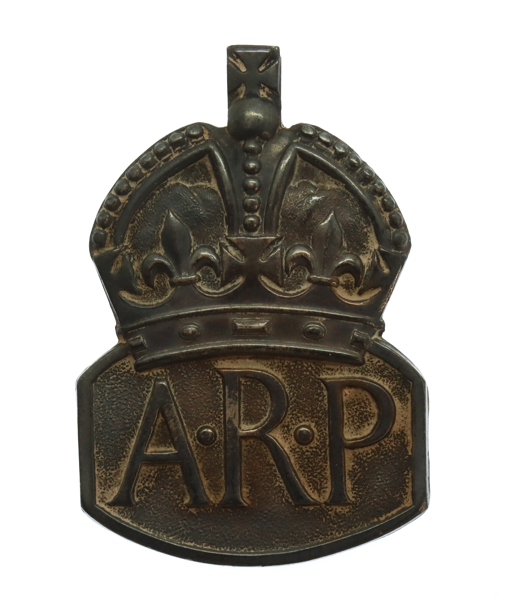 WW2 Air Raid Precautions (A.R.P.) Hallmarked Silver Lapel Badge