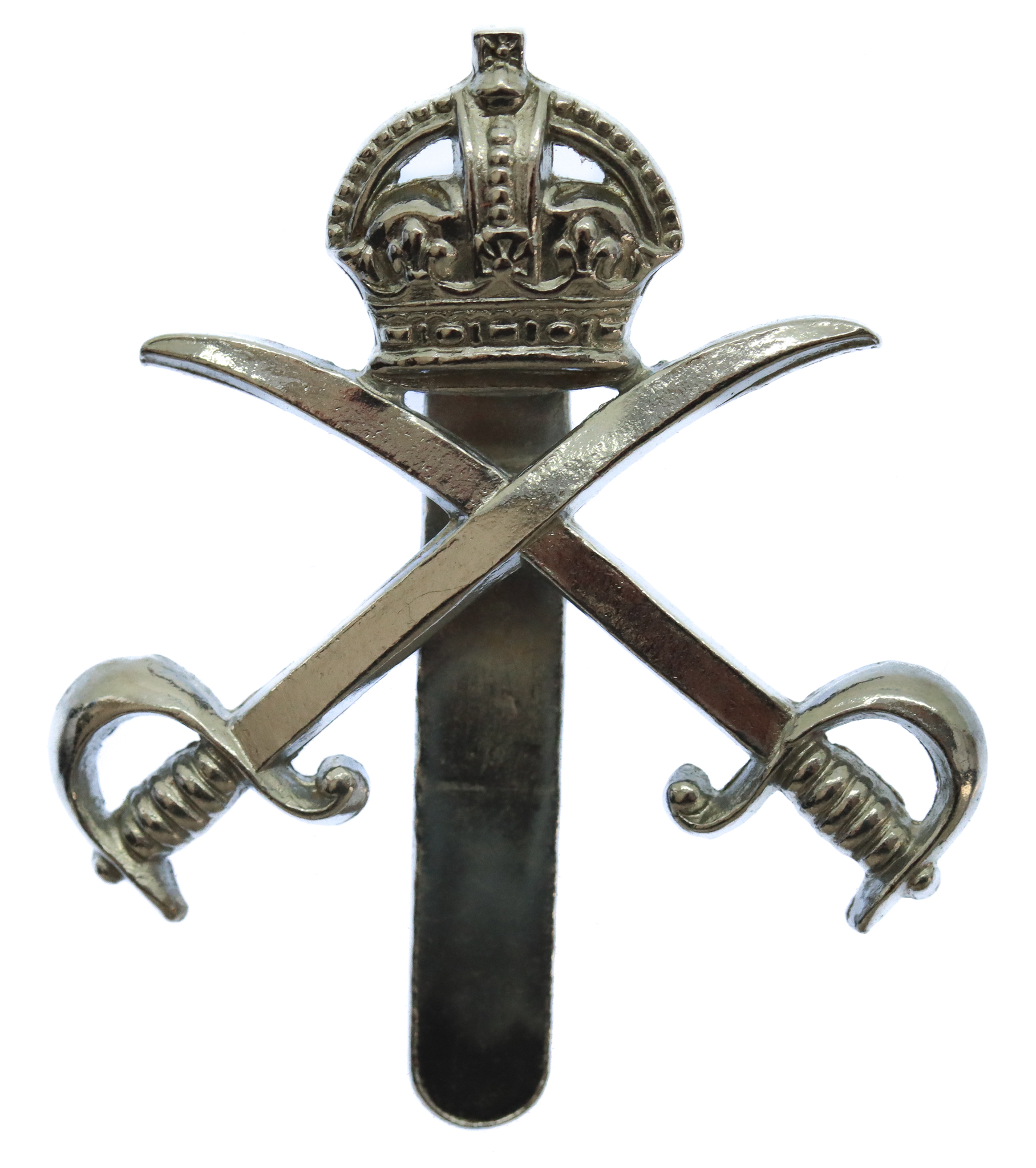 Army Physical Training Corps (A.P.T.C.) Chrome Cap Badge - King's Crown