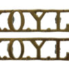 Pair of King's Own Yorkshire Light Infantry (K.O.Y.L.I.) Shoulder Titles