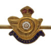 King's Own Yorkshire Light Infantry (K.O.Y.L.I.) Enamelled Sweetheart Brooch/Tie Pin - King's Crown