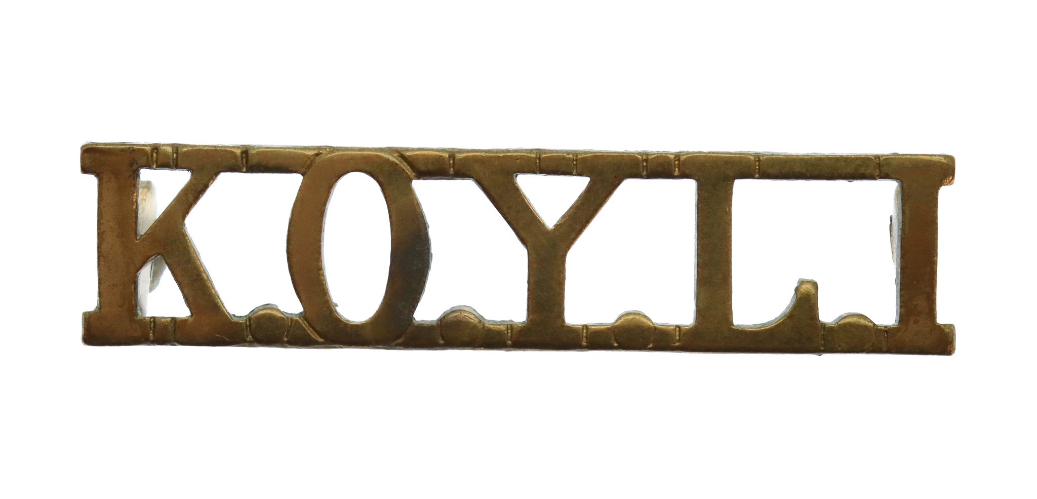 King's Own Yorkshire Light Infantry (K.O.Y.L.I.) Shoulder Title