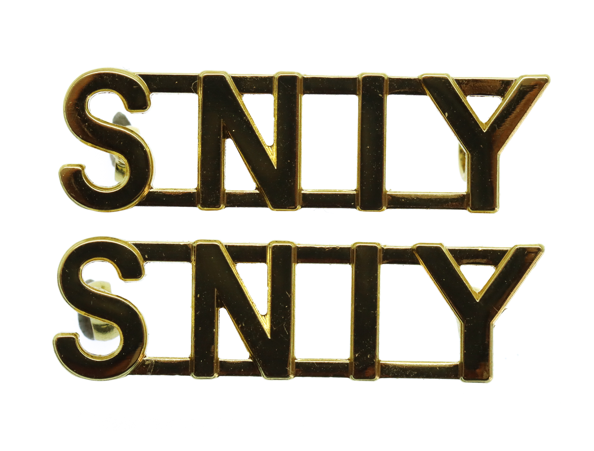 Pair of Scottish & North Irish Yeomanry (SNIY) Shoulder Titles