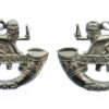 Pair of Herefordshire Light Infantry Anodised (Staybrite) Collar Badges