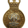 7th Queen's Own Hussars Anodised (Staybrite) Cap Badge